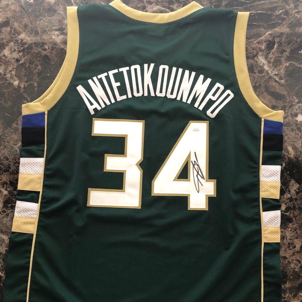 Giannis Antenkounmpo Signed “Greek Freak” Jersey